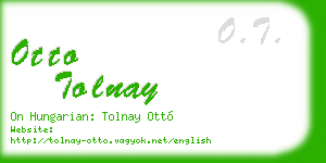 otto tolnay business card