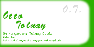 otto tolnay business card
